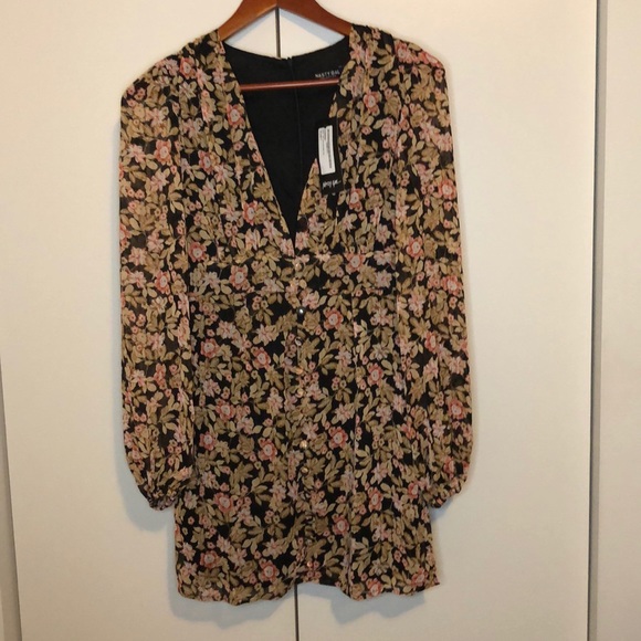 Nasty Gal Nuthin Bud Love Floral Mini Dress - Picture 2 of 10